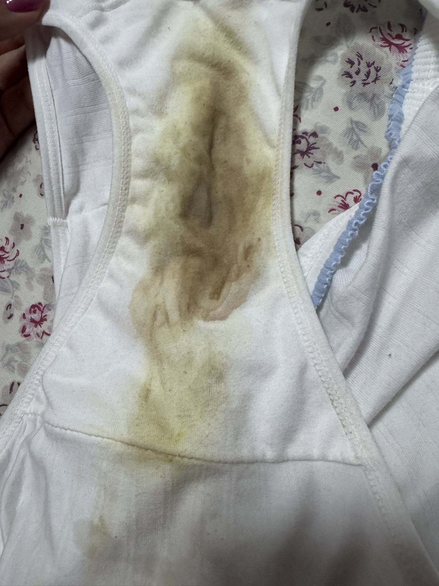 艾叶无敌多 刚抹上去可以挤出艾叶非常无敌多的内裤